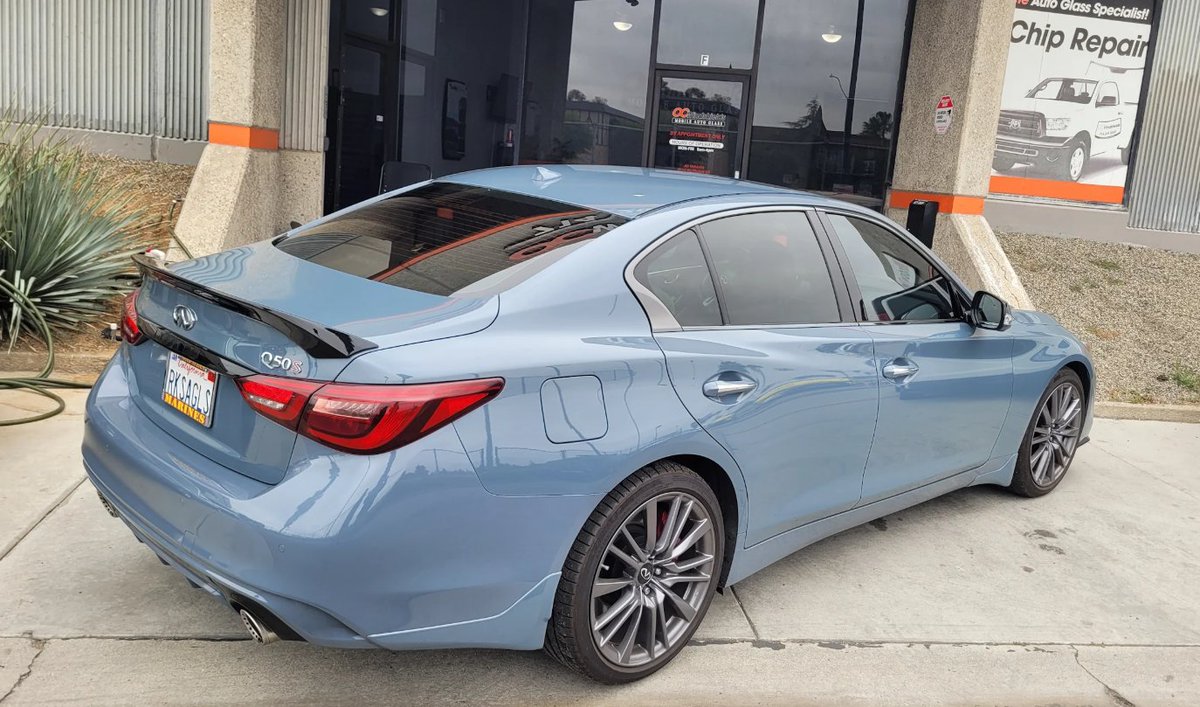Thanks Rick for the amazing review ⭐️⭐️⭐️

Steve was awesome and helpful with my tint job. He is very helpful with assisting me with the tint shade. This Q50 Redsport now has a 30% tint all for windows. Did not.do the front windshield.

ocwindshields.com
