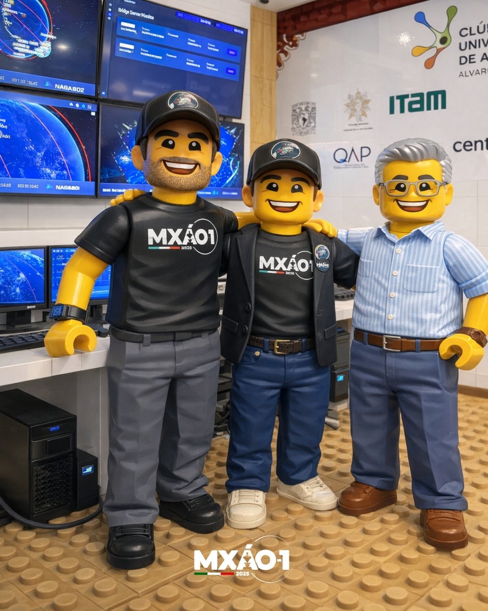 mxao_1's tweet photo. 🛰️🇲🇽 El MXÁO-1 es resultado del modelo de triple hélice: academia, industria y gobierno trabajando juntos.

#Falcon9 #SpaceX #IngenieríaMexicana #InnovaciónEspacial #TechNews #SatéliteMXÁO1 #TodoEsPosible https://t.co/ecTn07CZIu