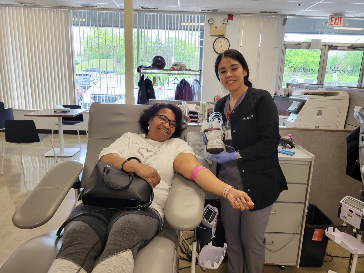🙏 Thank you, Janeen, for surpassing 60 blood donations. As a Type O donor, her blood is especially critical in emergencies because it can help patients of many blood types.
❤️ Ready to make an appointment? vitalant.org