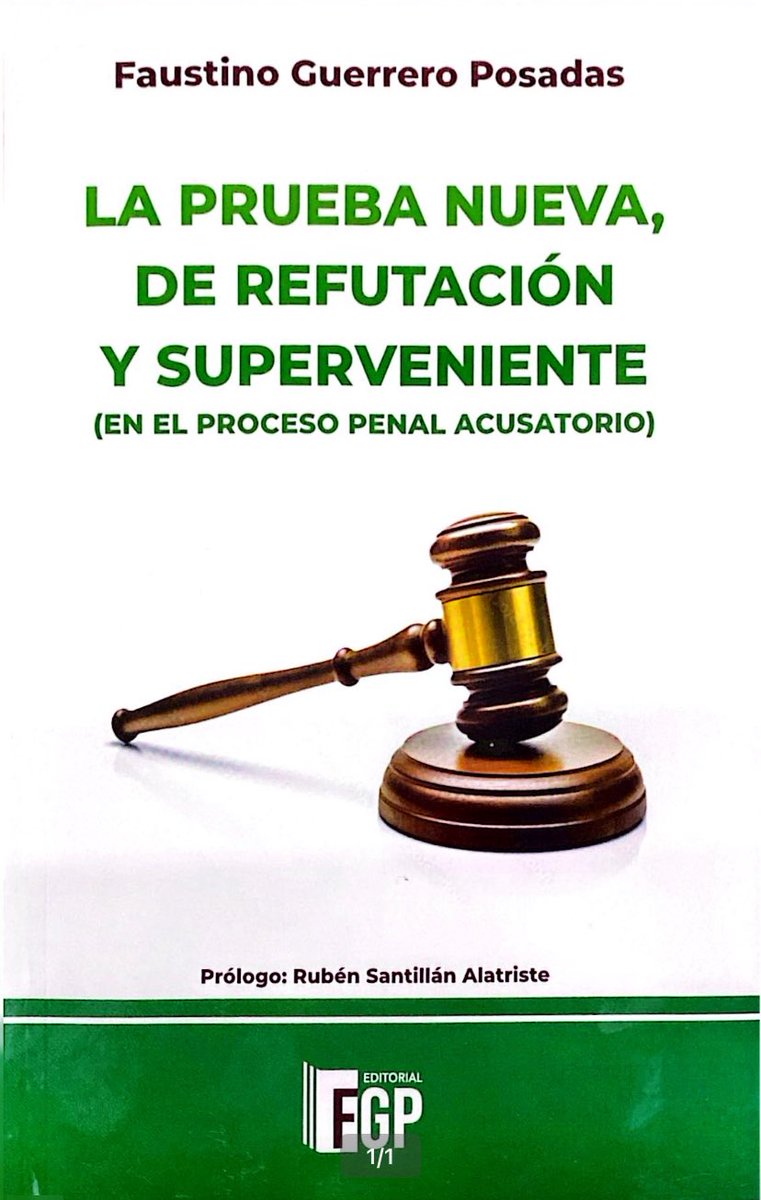 Edu4rdoCastillo's tweet photo. https://t.co/QrJlOCZCxJ
🎙️ ¡YA ESTAMOS LISTOS!, para conversar en PULSO JURÍDICO UNIVERSITARIO ⚖️ con el doctor FAUSTINO GUERRERO POSADAS, sobre su libro intitulado: LA PRUEBA NUEVA DE REFUTACIÓN Y SUPERVENIENTE EN EL PROCESO PENAL ACUSATORIO. En vivo, hoy a las 10 a.m. en el… https://t.co/rffFOTtP6w