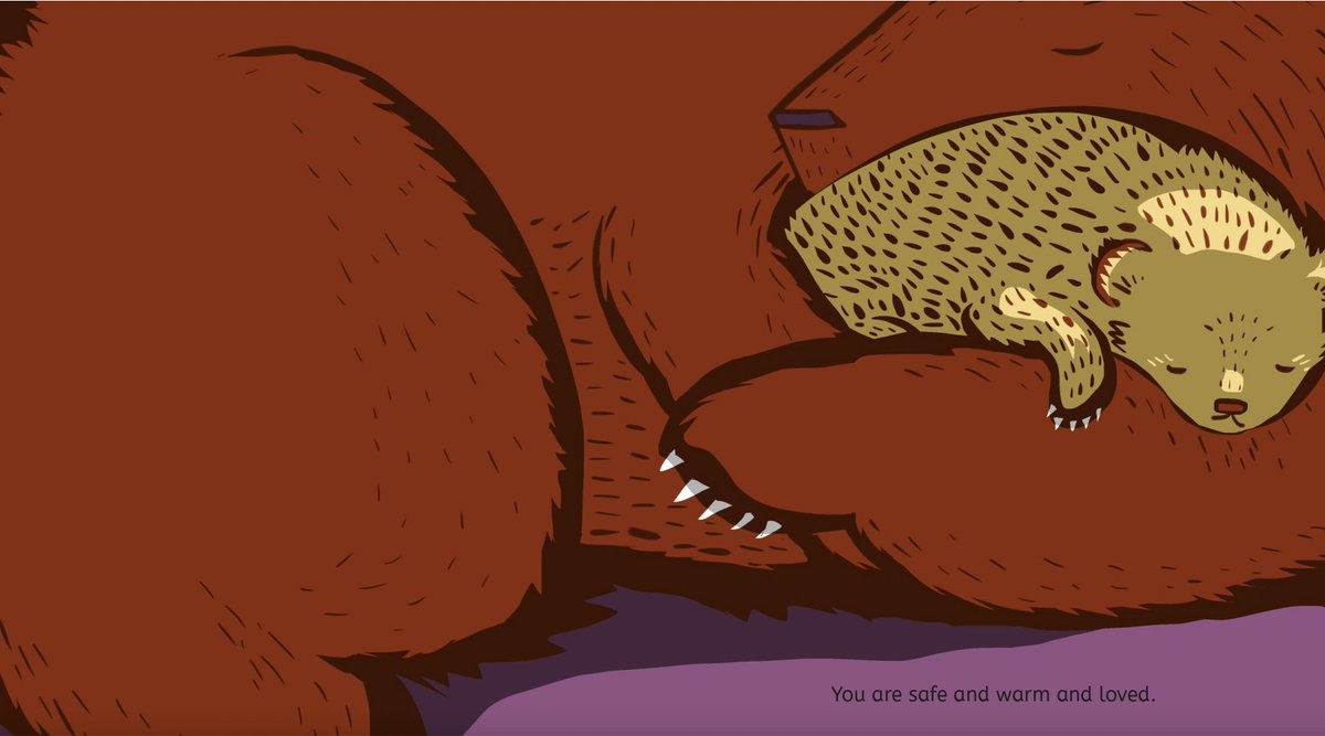 It's #InternationalHuggingDay so here's an illustration from the brilliant Gemma Wells's debut picture book, Somewhere Out There Right Now it's an inspiring journey from the environment to our inner world, with a mindfulness exercise too, the perfect sleep time read! #Wednesday