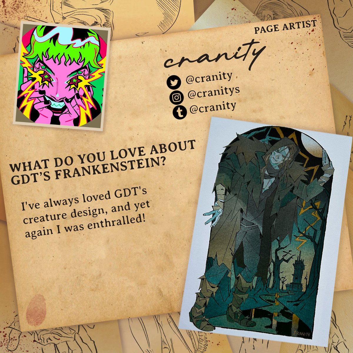 Anatomy of a Monster: Frankenstein Zine tweet media
