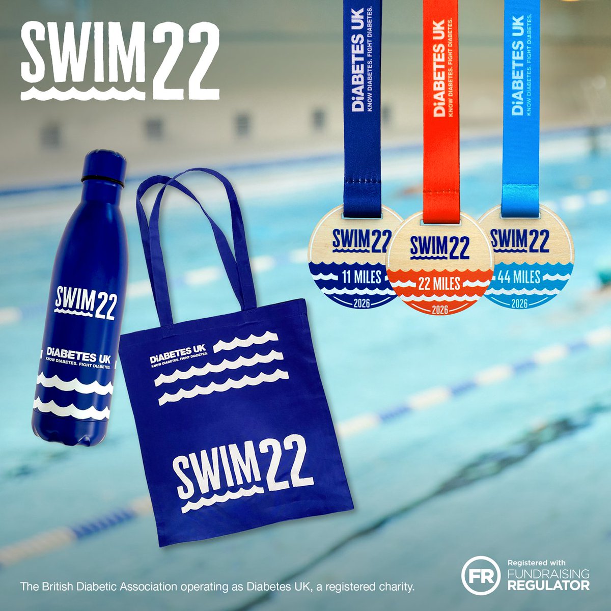 Ready to make a splash? 🏊  

From 22 March, dive into Diabetes UK’s life-changing Swim22 challenge and feel a boost in your mood with every swim. Swim 22 miles in 12 weeks at your own pace and in your own way. 

Find out more 👇
brnw.ch/21wZgQb
