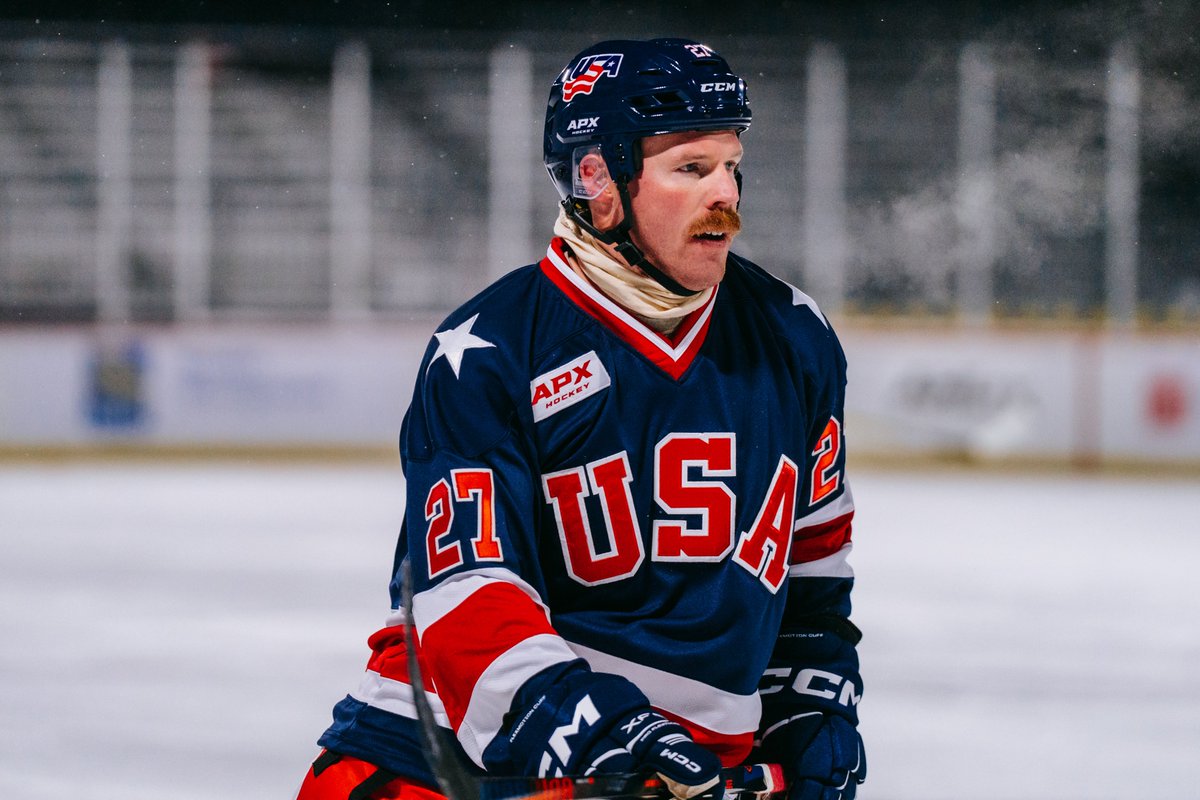apx_hockey's tweet photo. Hockey Day Minnesota 2026. Military USA vs Canada. 🇺🇸 🇨🇦 

We are honored to support Team USA on Military Night and to stand behind those who have served. Watching veterans come together on the ice was a powerful reminder of the impact the game of hockey carries far beyond the rink.

Thank you to Shane Hudella (@HudellaDTBL) and the United Heroes League (@United_HL) for the opportunity and coordination to make this special event possible.

#apxhockey #HDM2026 #mnhockey #USA