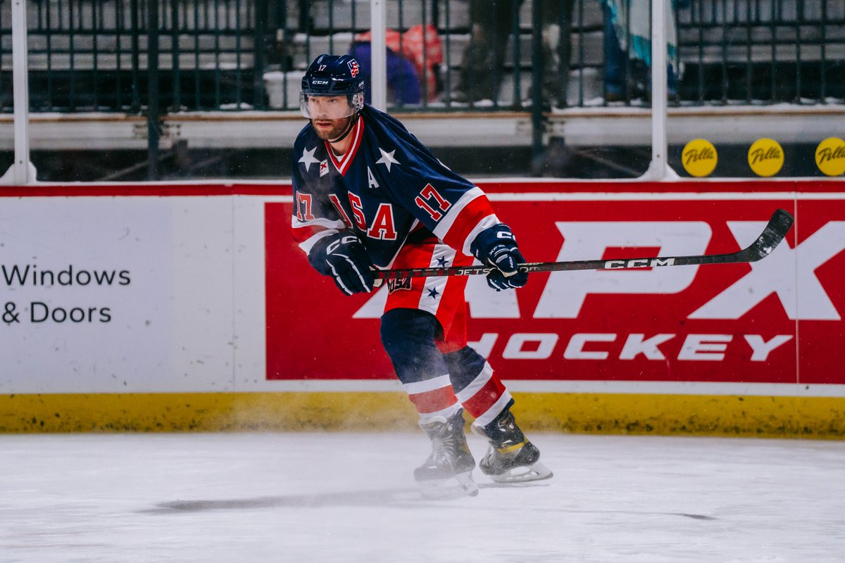 apx_hockey's tweet photo. Hockey Day Minnesota 2026. Military USA vs Canada. 🇺🇸 🇨🇦 

We are honored to support Team USA on Military Night and to stand behind those who have served. Watching veterans come together on the ice was a powerful reminder of the impact the game of hockey carries far beyond the rink.

Thank you to Shane Hudella (@HudellaDTBL) and the United Heroes League (@United_HL) for the opportunity and coordination to make this special event possible.

#apxhockey #HDM2026 #mnhockey #USA