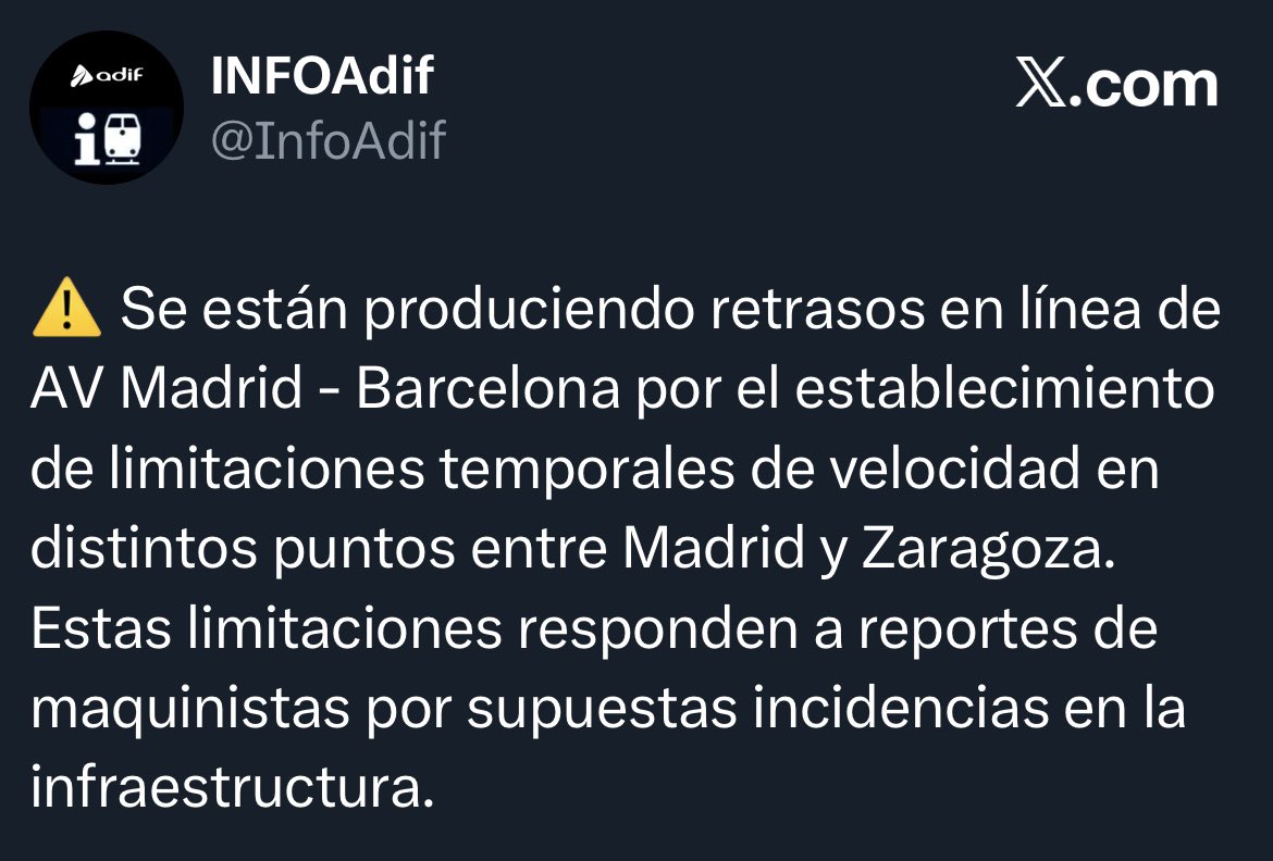 AdrianSanchezR's tweet photo. Es inadmisible que tras las últimas 72 horas, con decenas de fallecidos y con dos maquinistas a los que hemos perdido, los “compañeros” de @Adif_es duden de la palabra de los maquinistas e introduzcan ese “supuestas incidencias” acusador y de tan mal gusto. https://t.co/djfUFunAcd