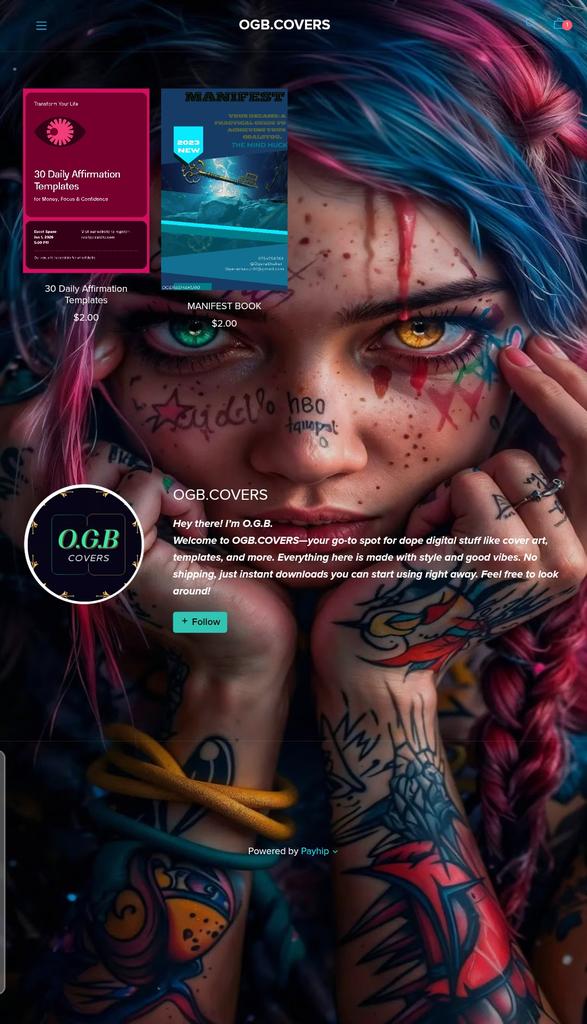 OgeraShakul's tweet photo. Hey 👋 thanks for the follow!
If you’re looking for clean, eye-catching digital covers or templates, check this out — everything is instant download and affordable 🔥
https://t.co/thOJUAjBiT https://t.co/4q3V6CYjlf