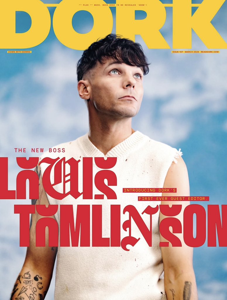 UPDATE | Louis Tomlinson é a capa do mês da revista DORK! Essa é a segunda vez que ele estampa a capa da revista! ❤️‍🔥

via dork | 21.01.2026