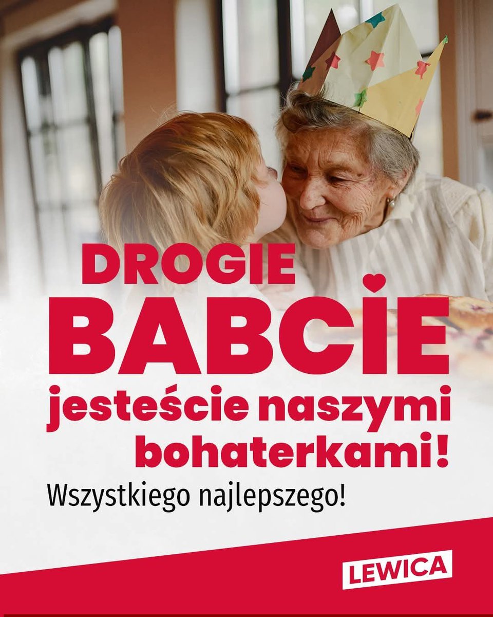 🌹 Kochane Babcie - dziękujemy za ciepło, mądrość i codzienną troskę. Życzymy Wam zdrowia, spokoju i wielu uśmiechów 💜
#DzieńBabci #Małopolska #Lewica