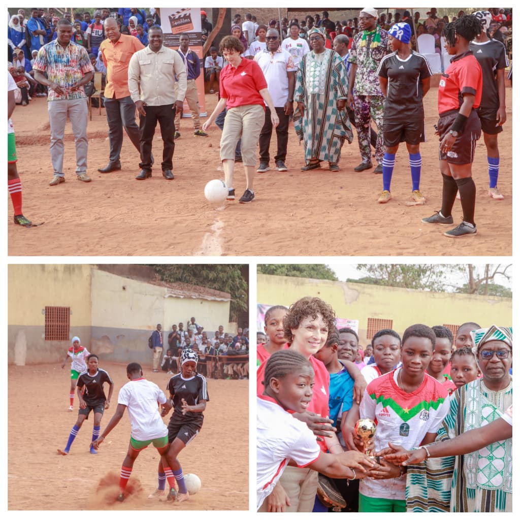 CanEmbBFA's tweet image. #CanadaAmbassadorInSya
A proud participation in #Semfilms’ 48 hours for peace supported by the Canada Fund #CFLI
⚽ Girls’ football at Alpha Solidarité
🗣️ Conference #Peace #Youth
🎊 Cultural evening
Thank you all for the warm welcome 🔥 and commitment to #peace 🕊️