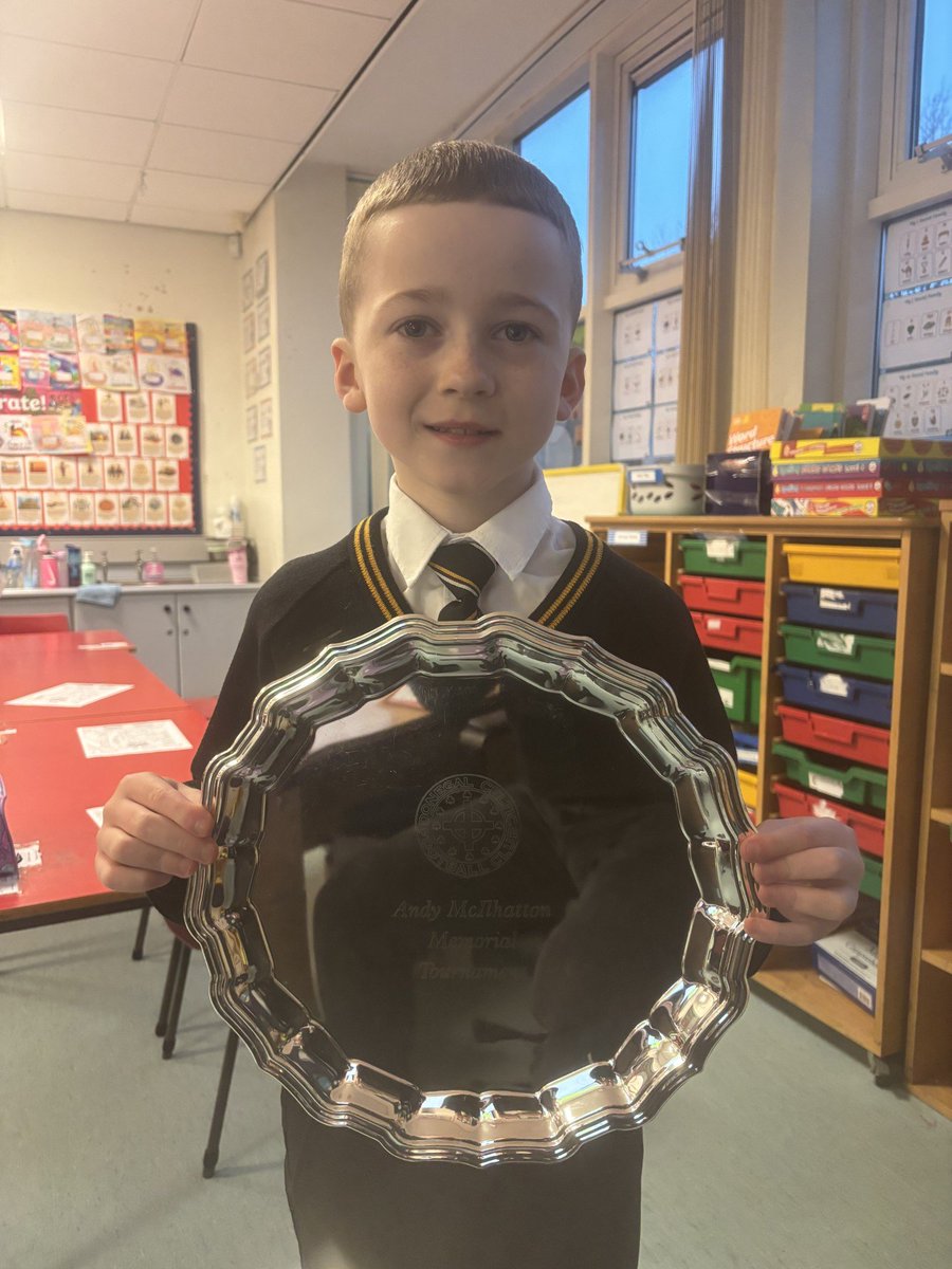 ctrps1's tweet image. Huge congratulations to Ethan from Mr Mc Cormac's P4 class and his football team, St Oliver Plunkett, on their recent victories! ⚽🎉

Fantastic teamwork, brilliant effort, and well‑deserved success — well done, everyone!
#CelebratingSuccess