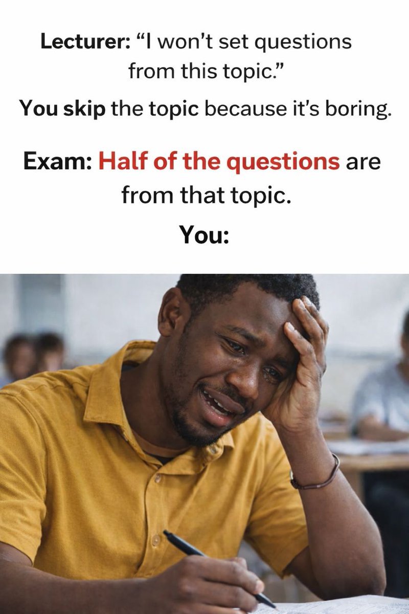shopwithcampex's tweet photo. Our Unilorin vendors/students are about to relate to this. 😂

Campex wishes y'all good luck in your upcoming exams. 💚 https://t.co/eo1TTTeNQk