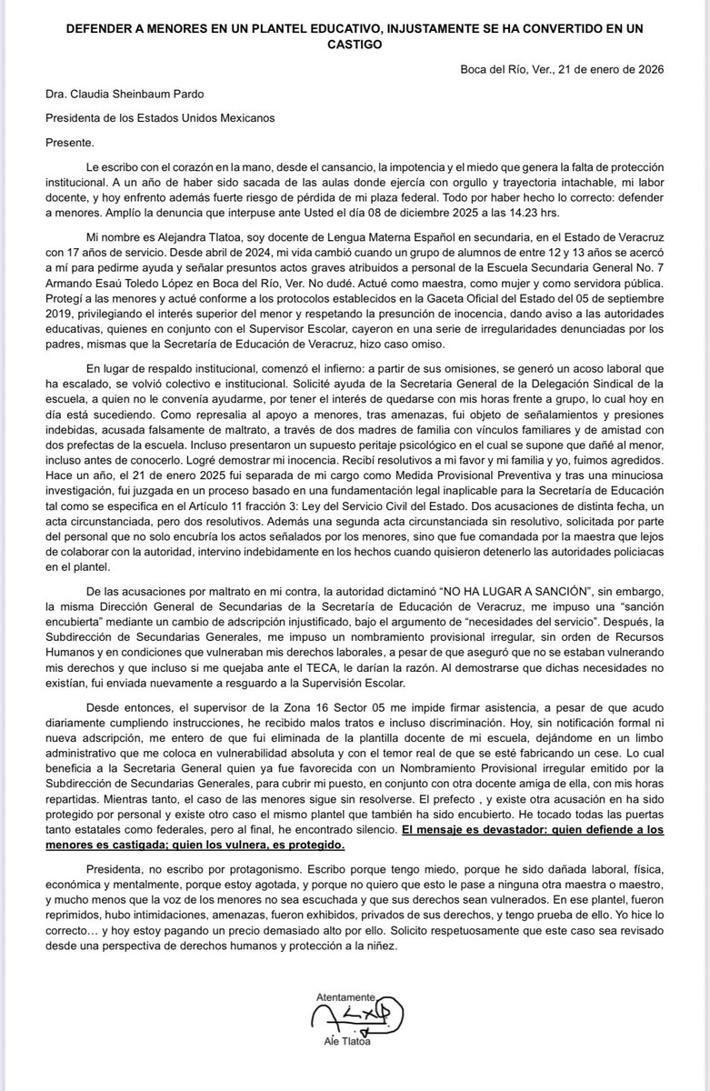 atlatoa's tweet photo. @Claudiashien
@SEP_mx
@SEducacionVer
@mario_delgado
@ContraloriaCDMX
@CNDH
@SeMujeresCDMX
@mujeresgobmx
@FGR_Ver
@GobiernoVer
@SnteNacional
@latinus_us
@aristeguicnn
@brozoxmiswebs
@kenialopezr
@CitlaHM
@Milenio
@El_Universal_Mx
@ErnestinaGodoy_
@rocionahle
@maryjosegamboa https://t.co/VChPdfIX2X