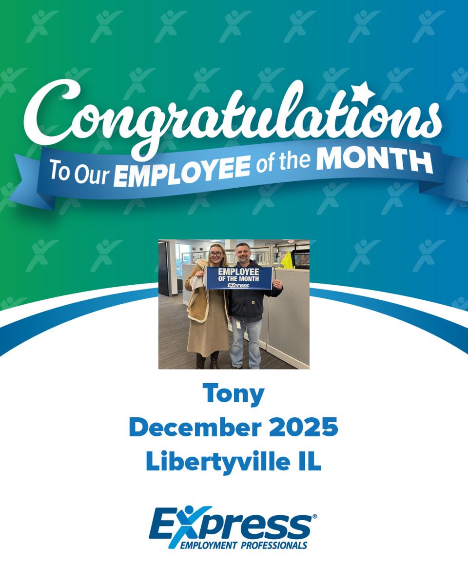 🎉 Congratulations to our final Employee of the Month of 2025 — Tony! 🎉
We are thrilled to recognize Tony for his outstanding growth, dedication, and commitment this year. His supervisor shared some incredible feedback that truly highlights why Tony stands out:

“Tony has...