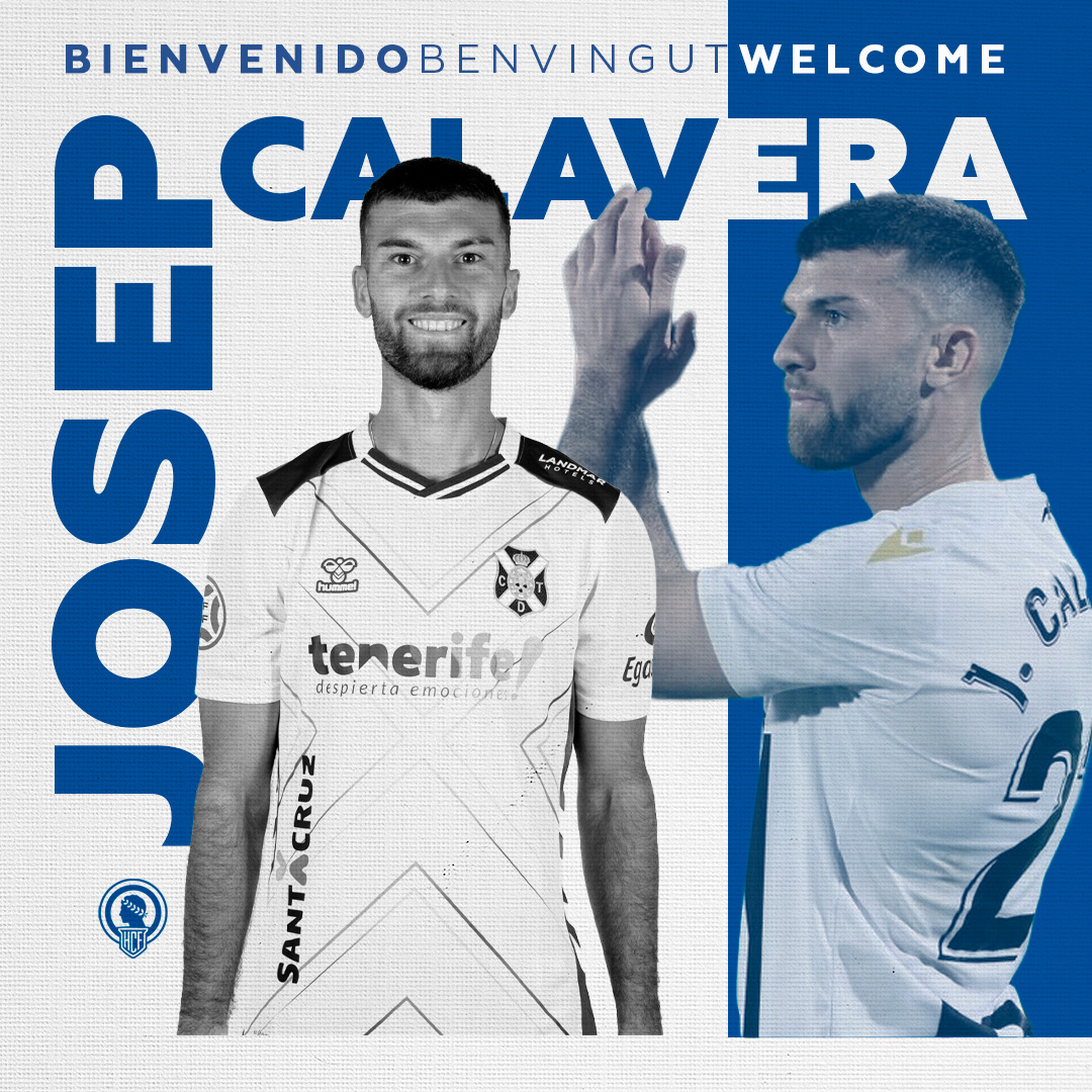 💥 𝗢𝗙𝗜𝗖𝗜𝗔𝗟 | 𝗝𝗼𝘀𝗲𝗽 𝗖𝗮𝗹𝗮𝘃𝗲𝗿𝗮, 𝗻𝘂𝗲𝘃𝗼 𝗷𝘂𝗴𝗮𝗱𝗼𝗿 𝗱𝗲𝗹 𝗛𝗲́𝗿𝗰𝘂𝗹𝗲𝘀.

⚽ Equilibrio, experiencia y fiabilidad para nuestro centro del campo.

ℹ️ Llega en calidad de cedido desde el <a href="/CDTOficial/">CD Tenerife 🏴󠁧󠁢󠁳󠁣󠁴󠁿</a> hasta final de temporada.

🙌 ¡𝗕𝗶𝗲𝗻𝘃𝗲𝗻𝗶𝗱𝗼 𝗮