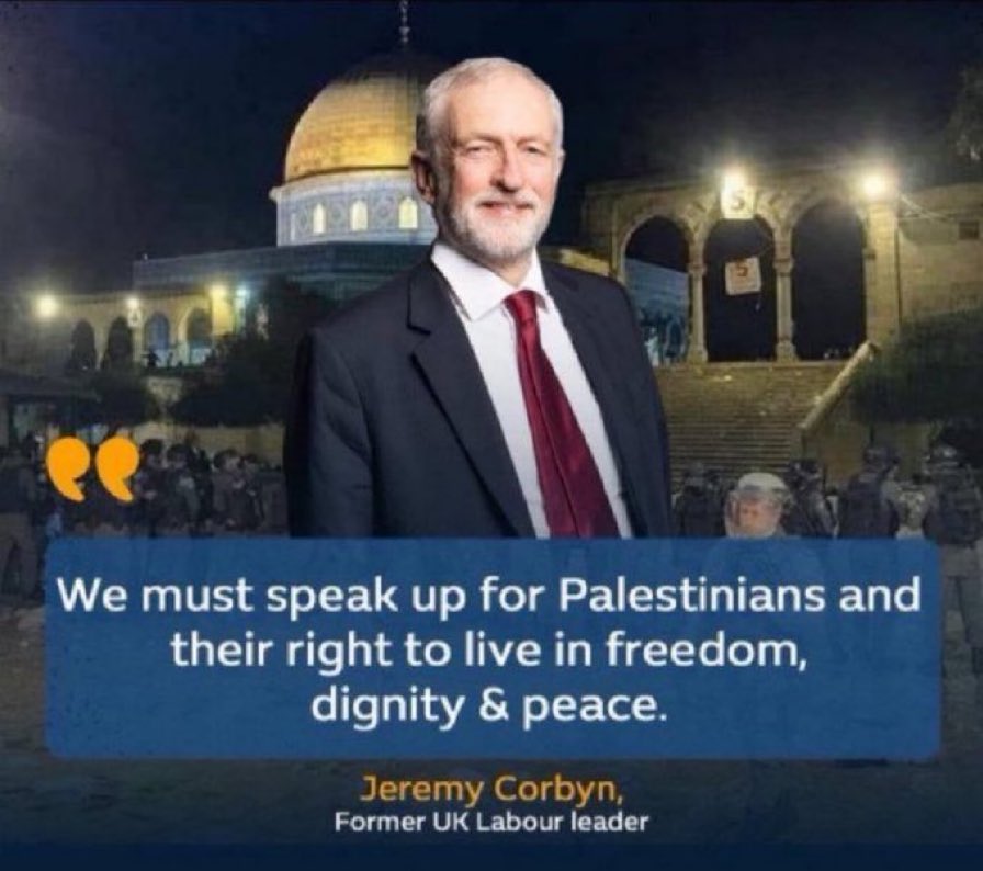 We must speak up for the Palestinians 

Retweet if you agree with Corbyn