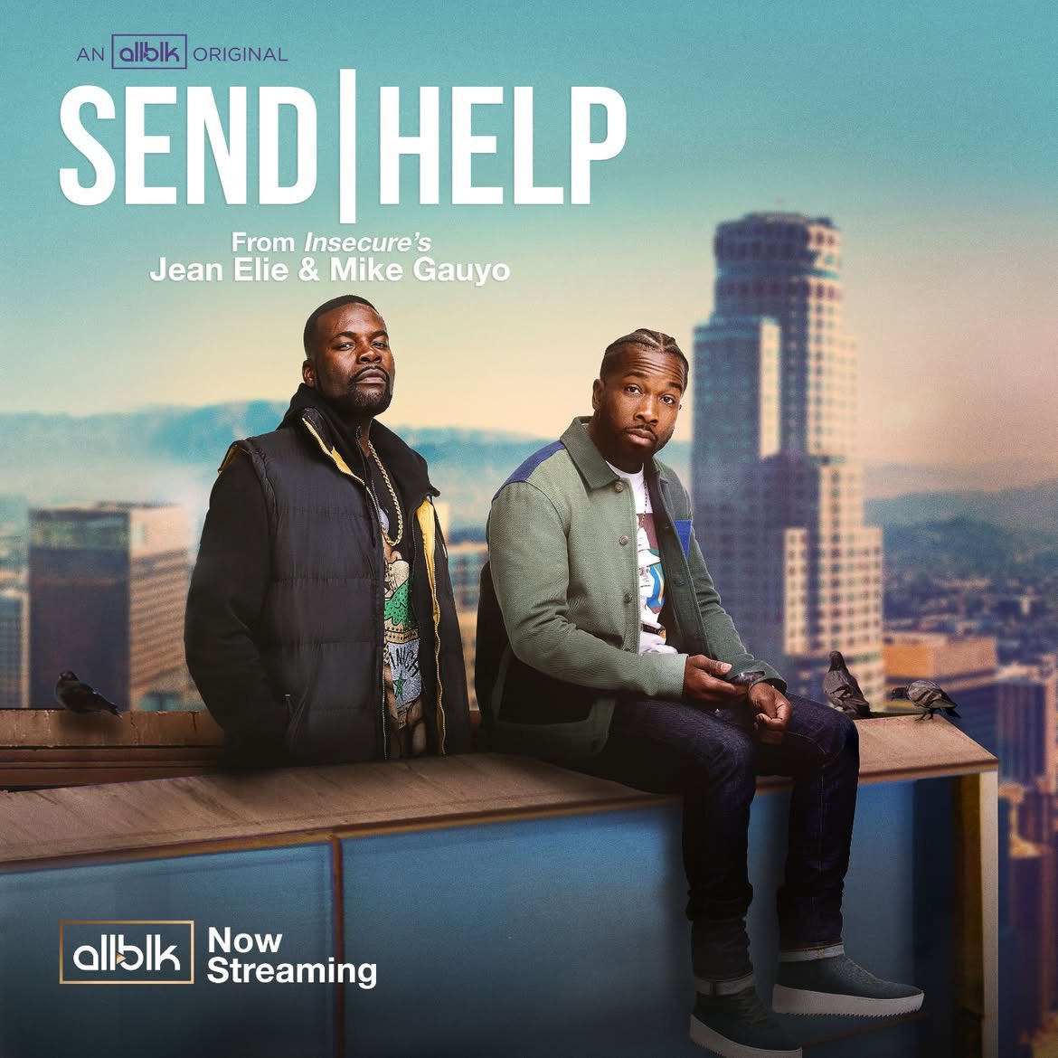 BlackFilmAlerts's tweet image. Official poster for ‘Send Help,’ starring Jean Elie and Mike Gauyo.

📺: Now streaming on Allblk &amp;amp; Tubi