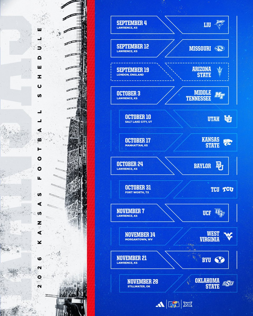 KU_Football's tweet image. IT’S HERE. 🏈🗓️

🔗→ bit.ly/KUFB-Schedule2…