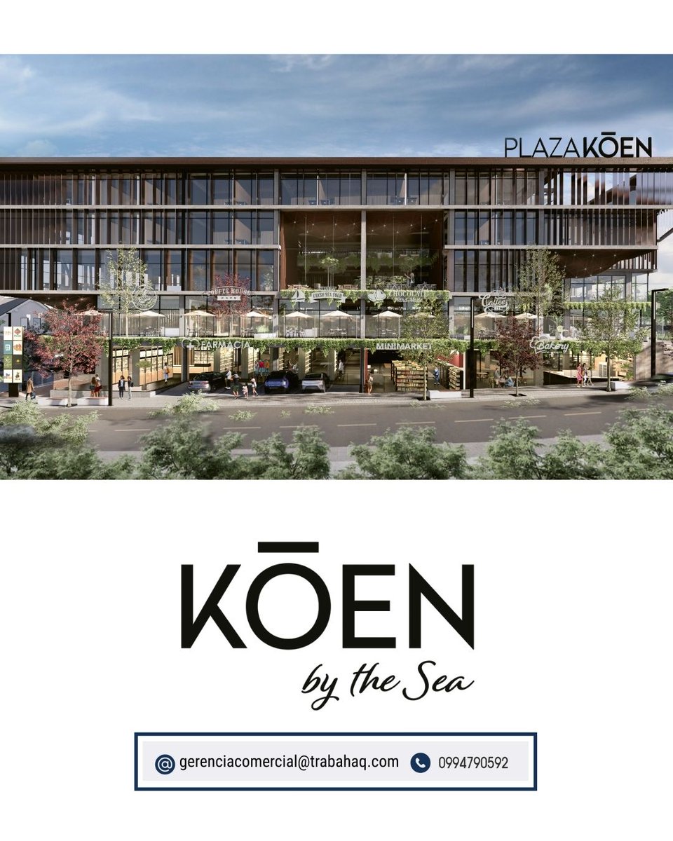 La nueva propuesta comercial y urbana desarrollada por Grupo Koen, cuya primera plaza en Cumbayá se convirtió en un éxito inmediato y marcó un antes y un después en el diseño de espacios abiertos, seguros y altamente experienciales.

Conoce más aquí: clave.com.ec/grupo-koen-pla…