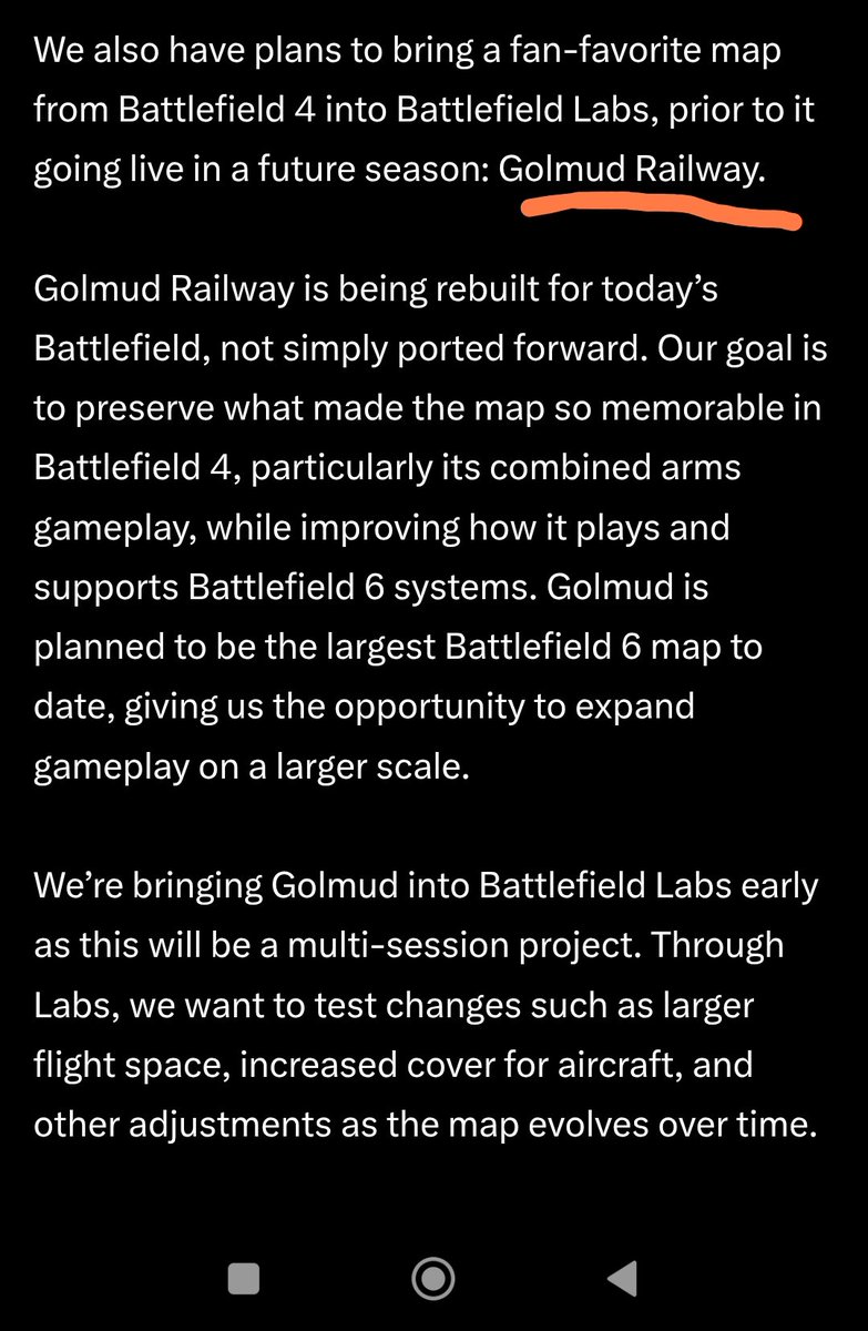 milosvuk98's tweet photo. This wasn't on my bingo card, but interested to see how it will play out in Battlefield 6 https://t.co/TOcJUJqyiy