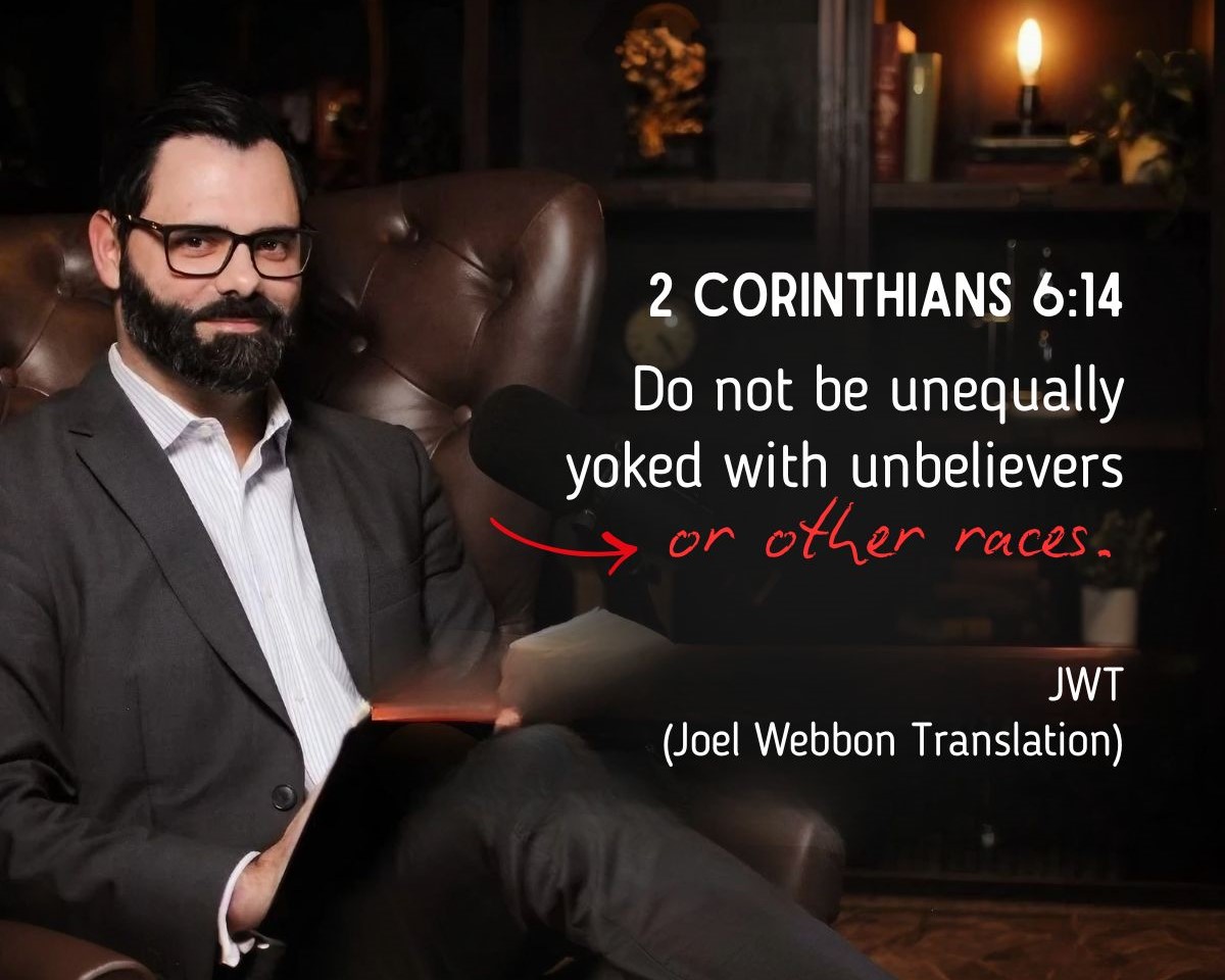 #interracialmarriage #joelwebbon Believers are warned to never add to or subtract from God's words.