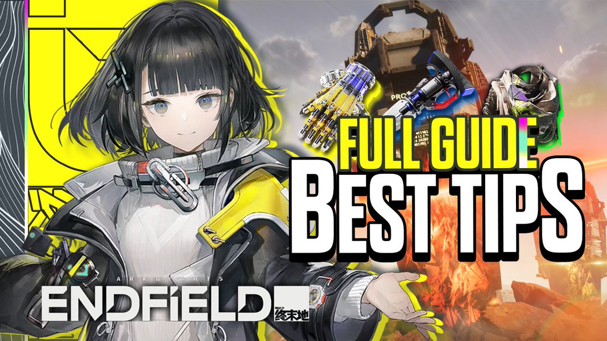 Naruvt0's tweet image. HEY YOU! YES, YOU!

Endfield is launching soon, and I’ve put together the perfect starter guide to help you hit the ground running. This video covers everything you need to know on Day 1:

Video Link: youtu.be/tAB45QRRO1U
- Leveling up Guide
- Operator Guide
- Factory Guide
-…