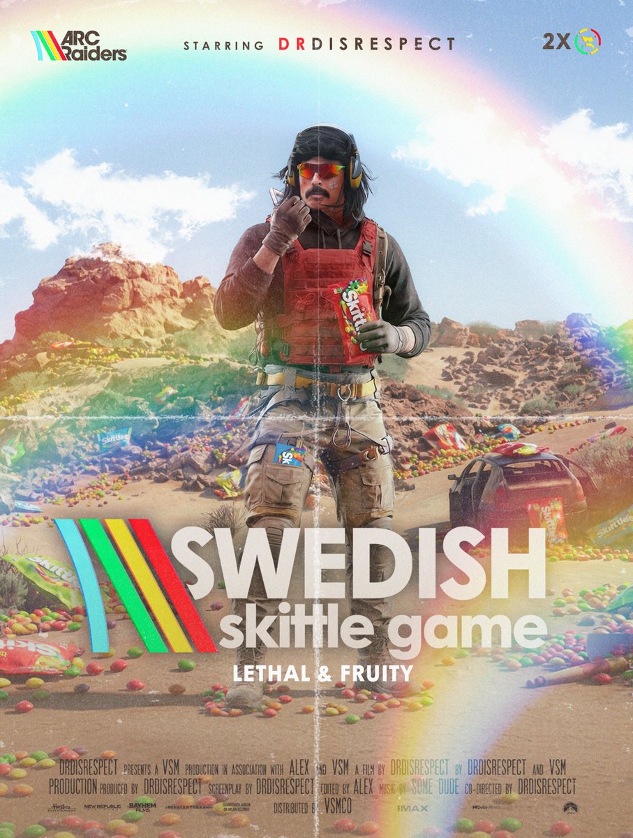 DrDisrespect's tweet photo. 🔴LIVE in 30 minutes

"pLaY sOmeThInG eLsE dOcToR!"

Anybody getting tired of these idiots?  Come on, have some fun... ARC is good.

This Swedish Skittle game is super athletic.

https://t.co/yaniIrVsrw
https://t.co/iBJnFgYT9K https://t.co/NCjeC1PWlr