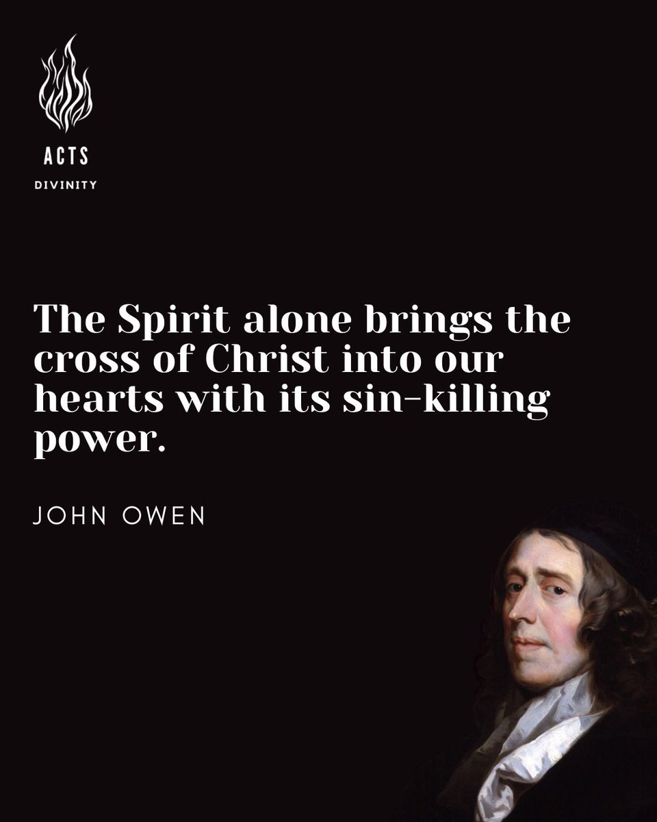 ActsDivinity's tweet image. Our students are thinking about putting sin to death this week with the help of three Johns: John Owen, John Calvin &amp;amp; John Stott.