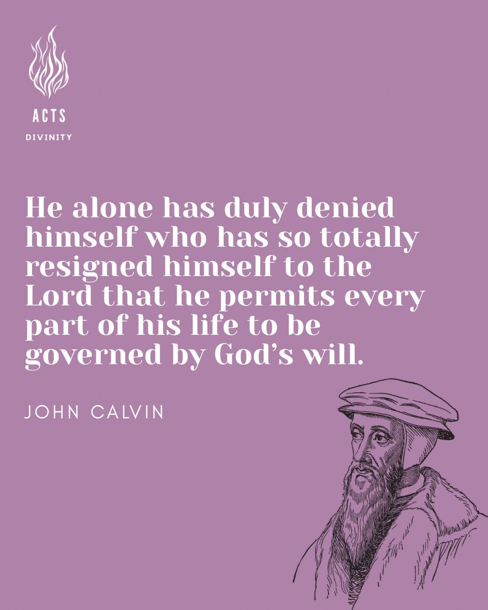 ActsDivinity's tweet image. Our students are thinking about putting sin to death this week with the help of three Johns: John Owen, John Calvin &amp;amp; John Stott.