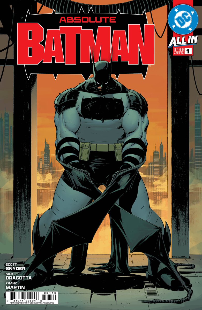 Blown away that issue #1 of ABSOLUTE BATMAN now has a TENTH