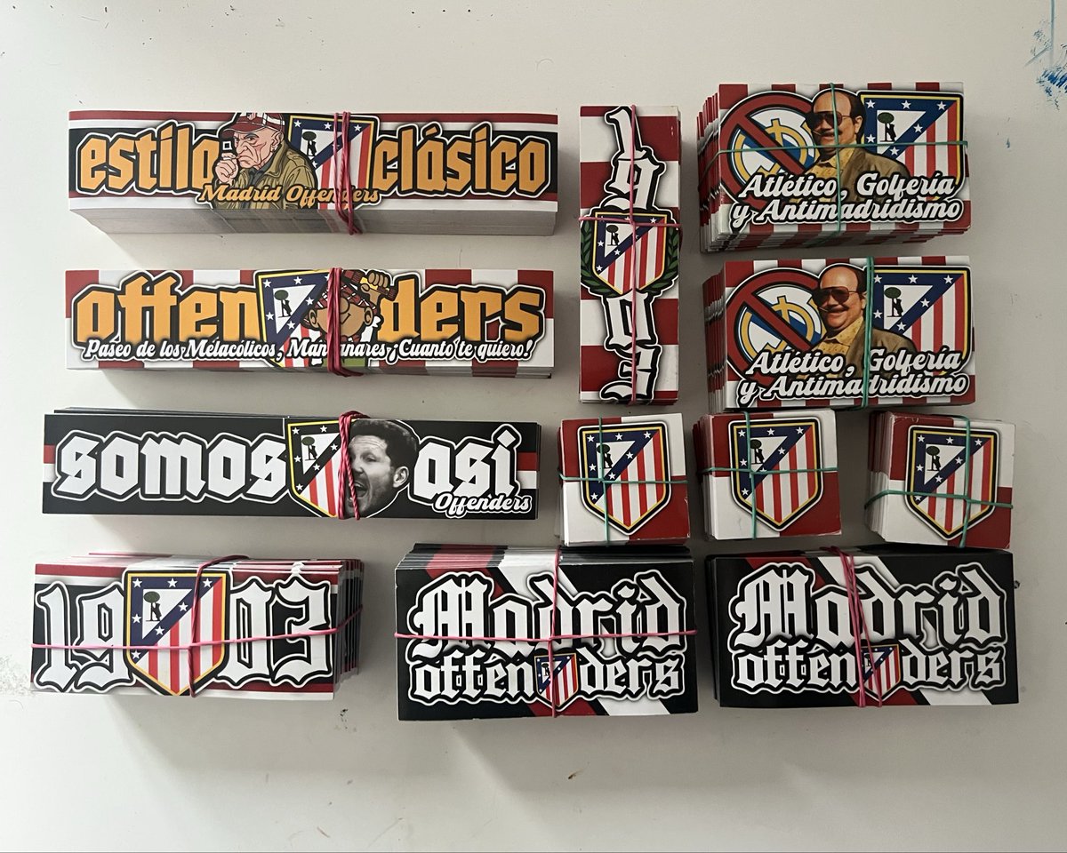 furia_atm's tweet image. Bueno chavales ya lo veis, nuevas pegatas, interesados al DM. FORZA ATLETI CAMPEÓN⚪️🔴👊