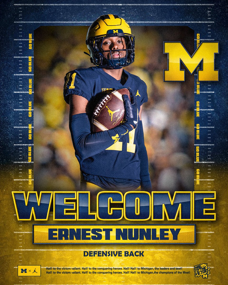 UMichFootball's tweet image. Welcome to Michigan, @rebel__ern! 〽️

» myumi.ch/Mk2mx