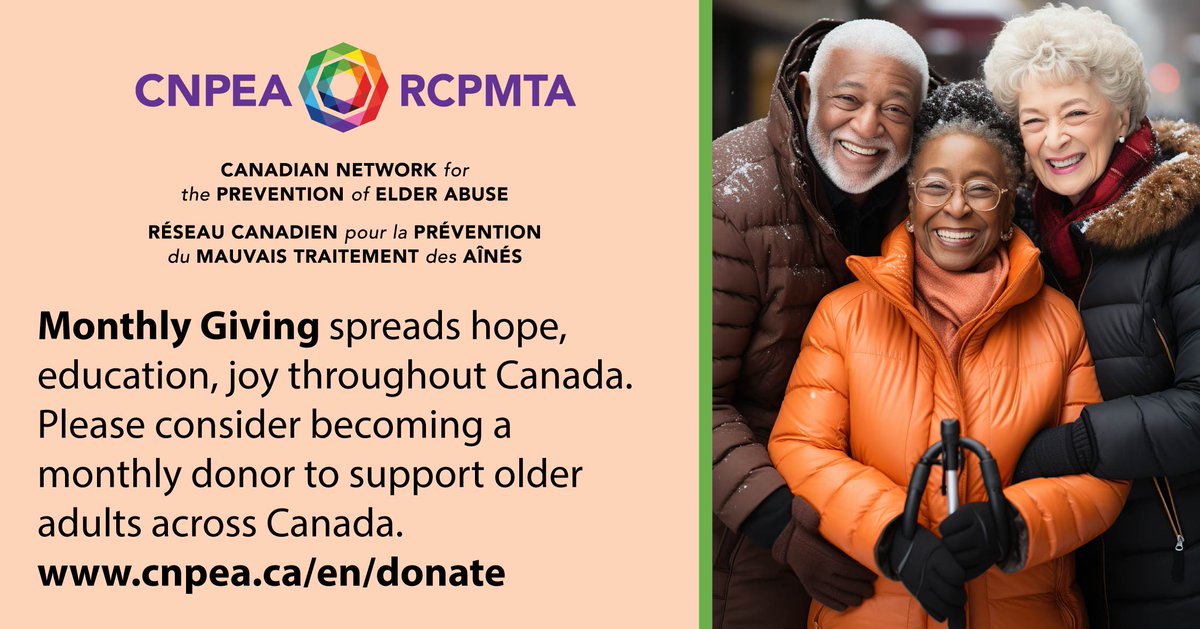 Big change starts with small, steady commitments.
By giving monthly, you help CNPEA plan ahead, grow and strengthen support for older adults across Canada.
Reliable support = real impact. Sign up today at cnpea.ca/en/donate

#support #Community