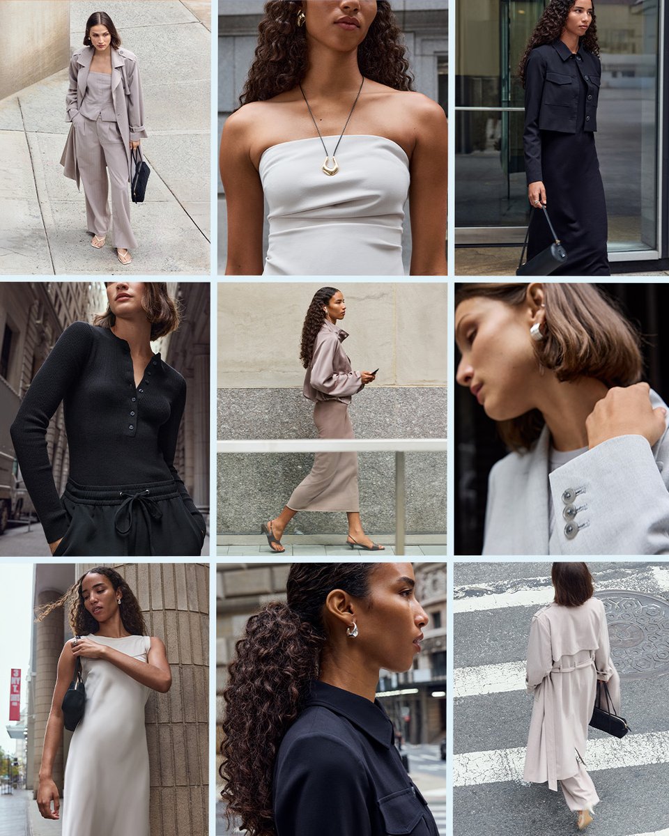 LOFT's tweet image. Sculpting knit tops. Satin pieces. Leather accessories. Fresh takes on suiting. 

The latest LOFT Versa drop is here to refresh your capsule wardrobe. ✅spr.ly/6012CFcz4