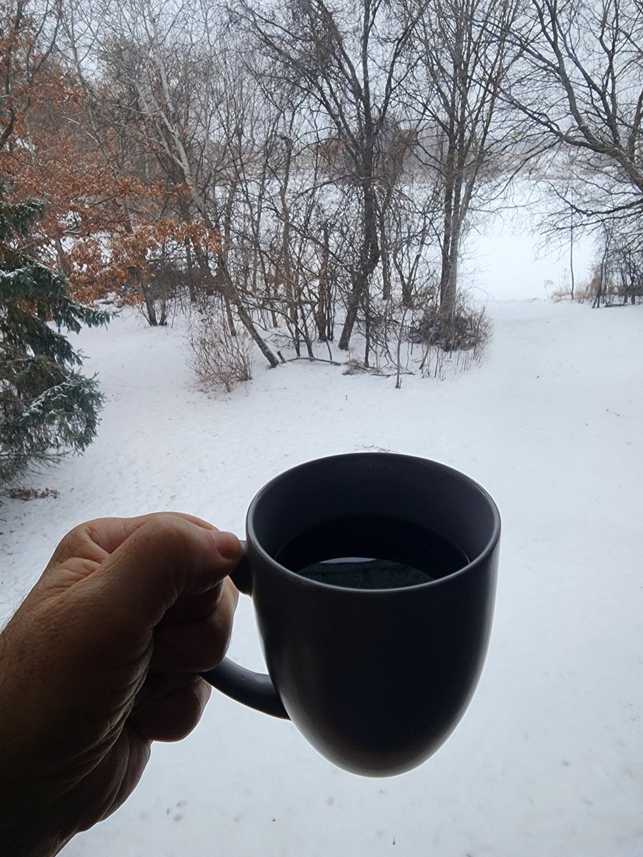 Good morning on this snowy day ☕️

#Morning #Coffee