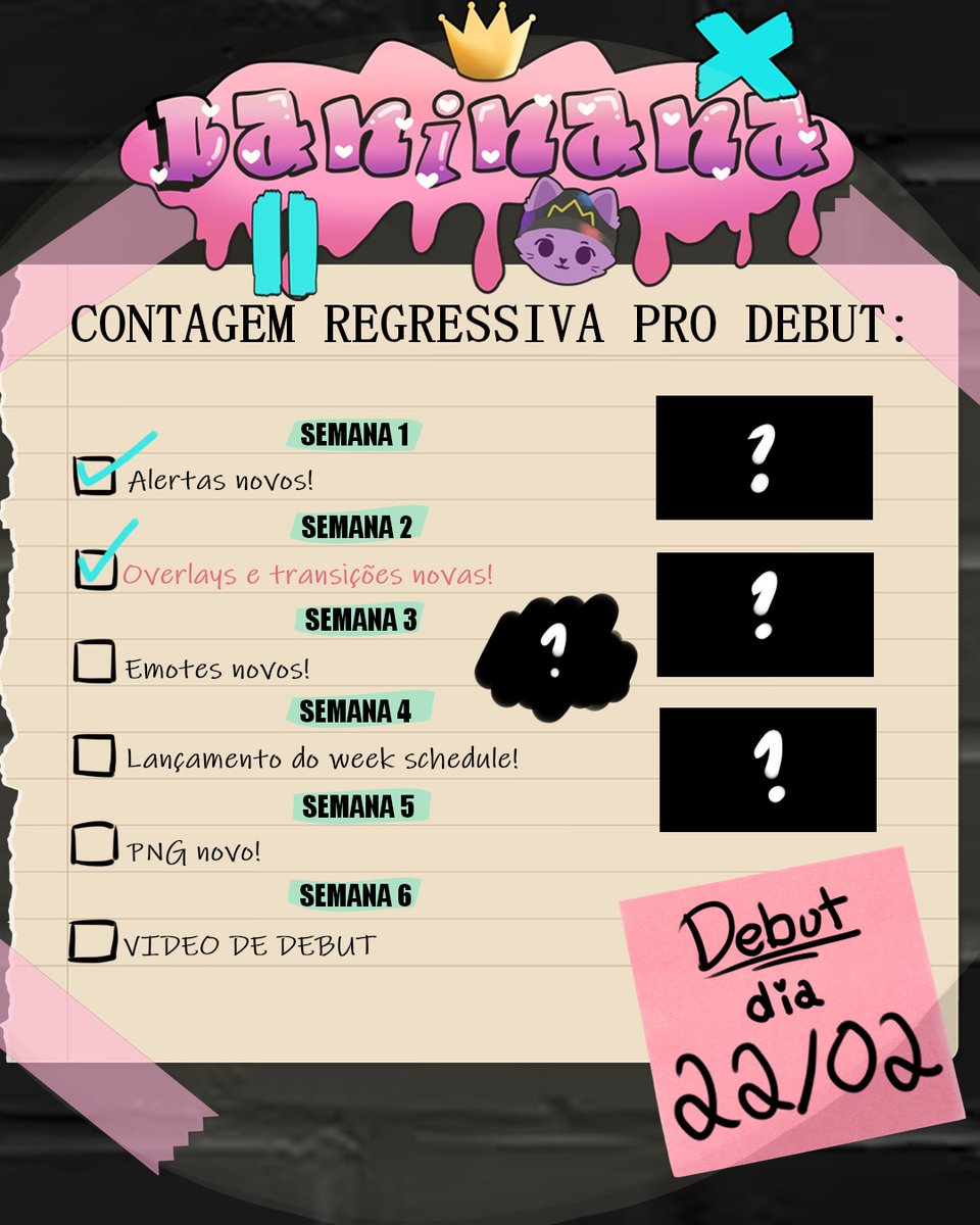 Na ultima live revelamos as overlays novas!!!!!!!!!! 🩷🩷🩷
Super lindaaaaaaas feitas pelo @/Ferovsky935 !!