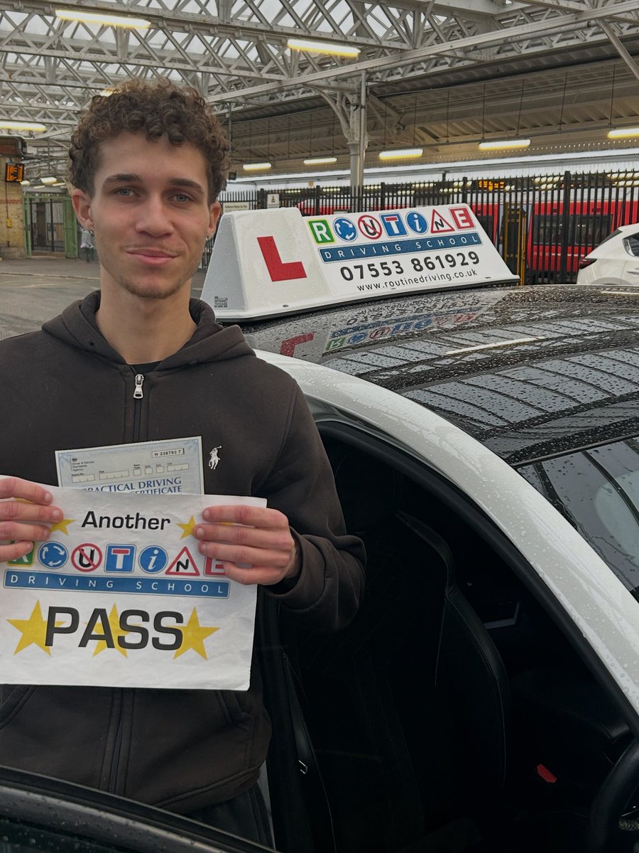 RoutineDriving's tweet photo. @JasontheADI Congrats and well done Luca on #passedfirsttime your driving test today! Top drive, fab result, dry feet! Enjoy, stay sharp, new habits! https://t.co/nDiQyJf0mh https://t.co/ZX6XST8oW2