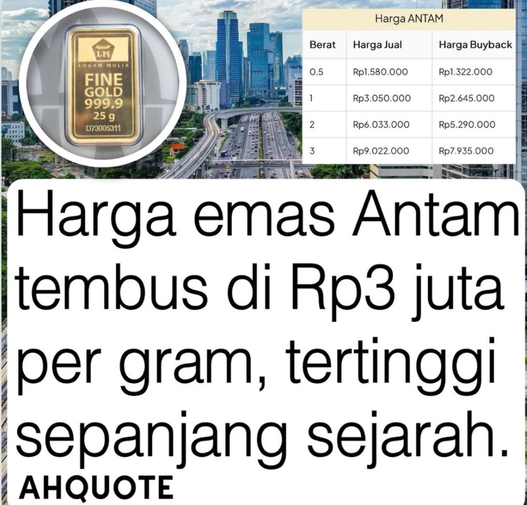 txtdarionlshop's tweet image. Hari ini 2.9 jt harga emas merinding bgt