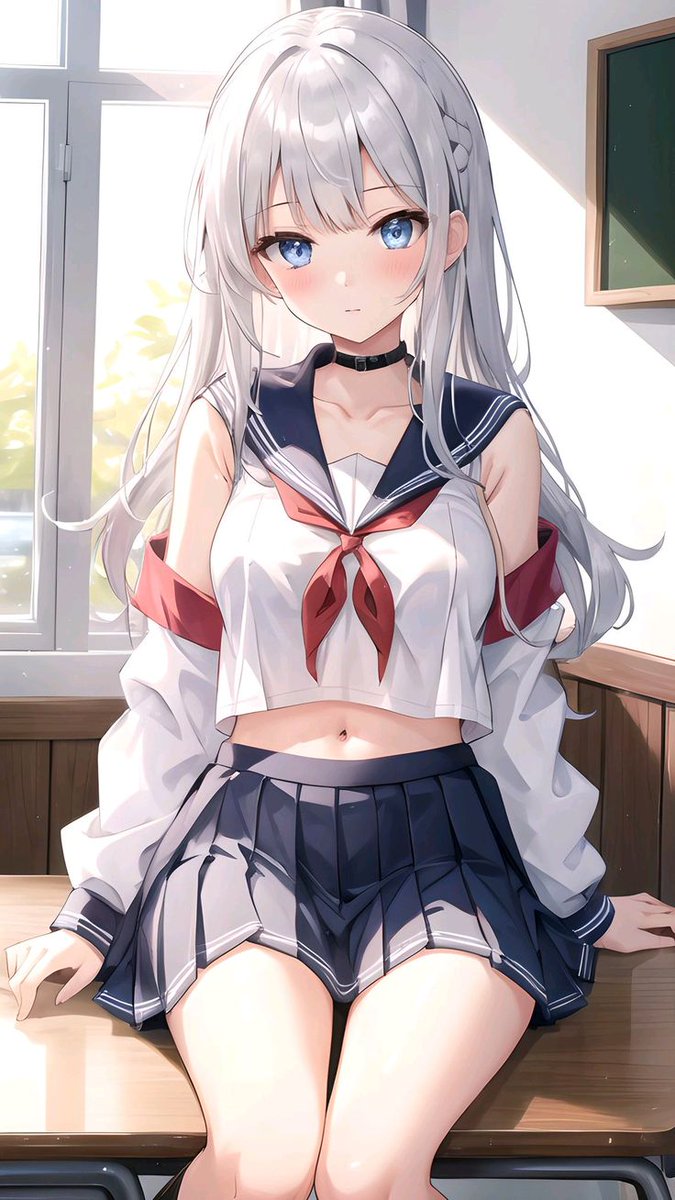 ~Misu She was a student and new to your school; she was known for not talking much or opening up, but she was very seductive and often attracted the attention of certain students and teachers.She arrived in the classroom a little early and blushed when she saw you~