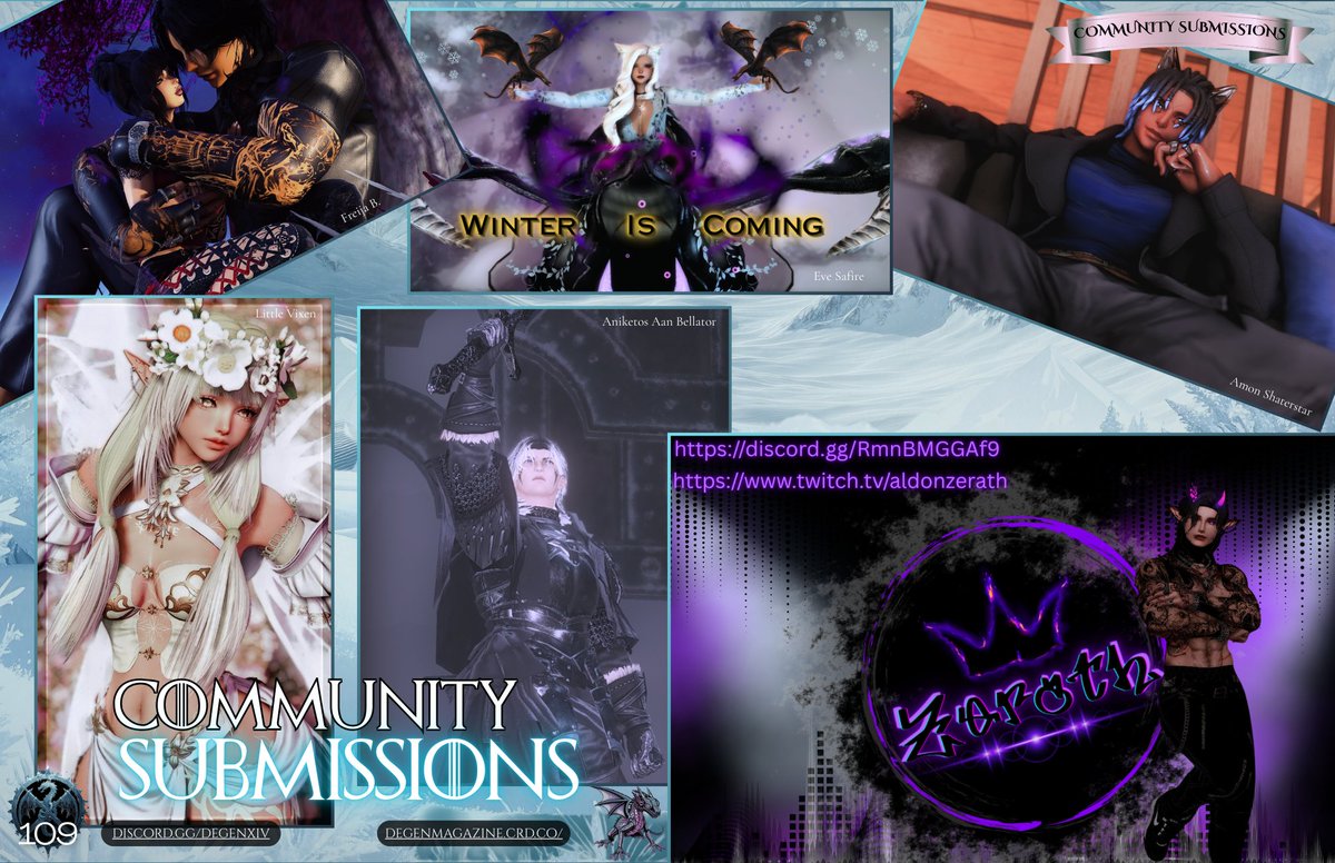 Today's Page Drop: Our Community Submissions! With DEGEN Magazine being split in two, be sure to check the Rebel Codex for the other, spicier submissions~
discord.gg/degenxiv 
degenmagazine.com
