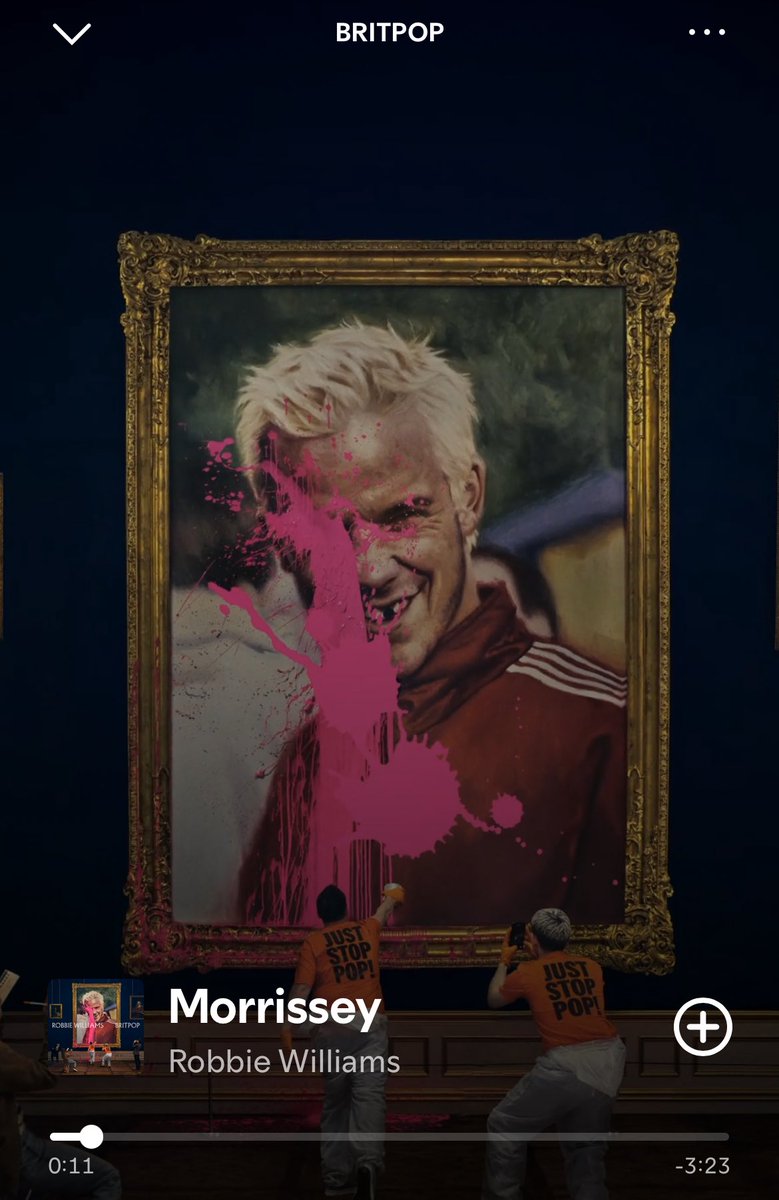 Questo nuovo disco di Robbie Williams (molto buono) si chiama Britpop e ha una canzone su Morrissey. Dev’essere un concept quindi