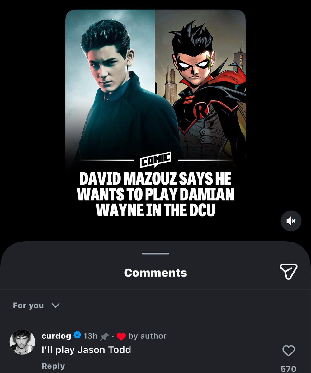 _DCCBRASIL's tweet image. 🚨APOIARIAM DCNAUTAS?

David Mazouz (Bruce Wayne em Gotham) e Curran Walters (Capuz Vermelho em Titans) querem fazer parte do DCU

David quer interpretar Damian Wayne e Curran quer voltar a interpretar Jason Todd.