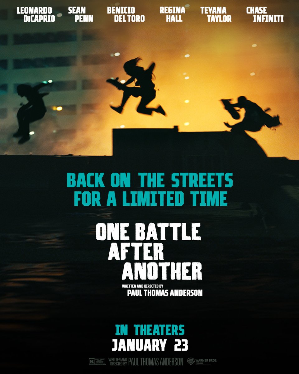 AMCTheatres's tweet image. Rise and shine, then let them in! SINNERS and ONE BATTLE AFTER ANOTHER return to AMC Theatres 1/23 - get your tickets now and see them on the big screen! bit.ly/49Smzj7