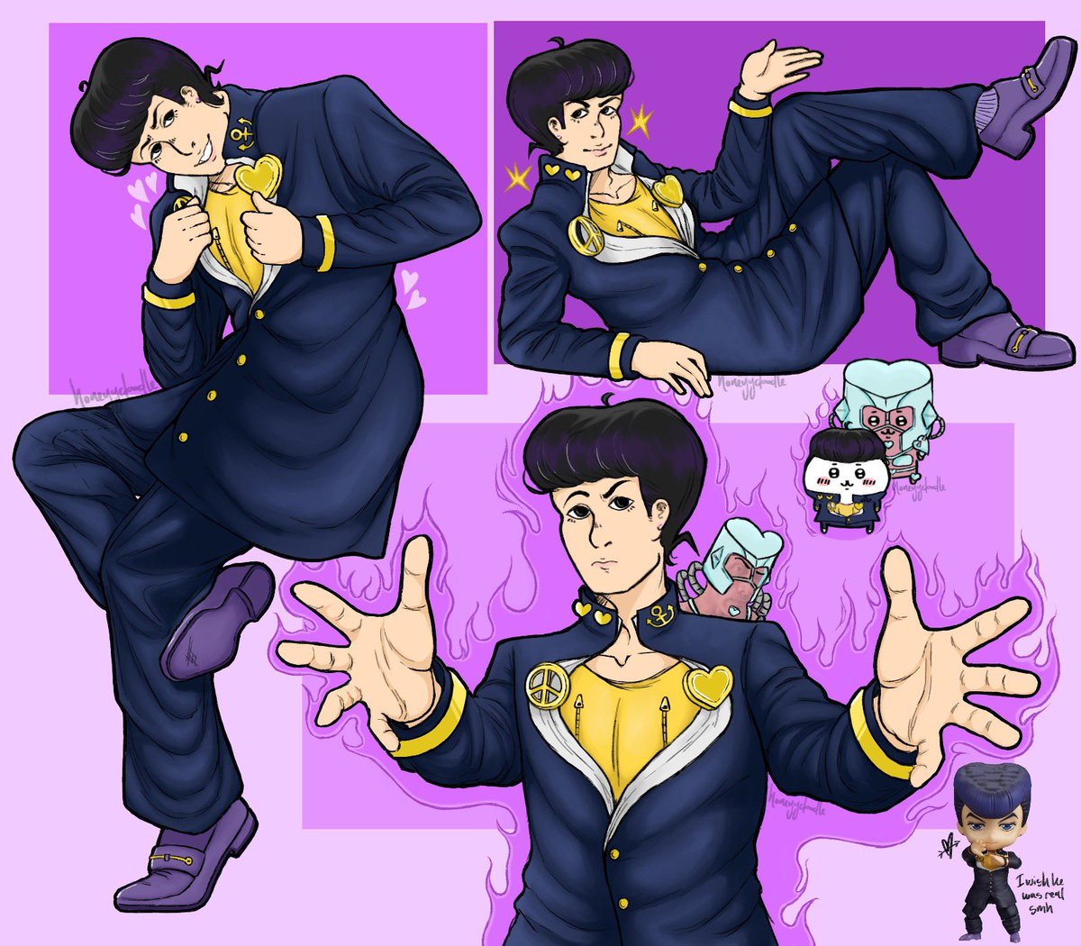 First time drawing a Jojo, kinda nervous ♥️💎
[#jjba #josuke #jjbafanart #doodles]