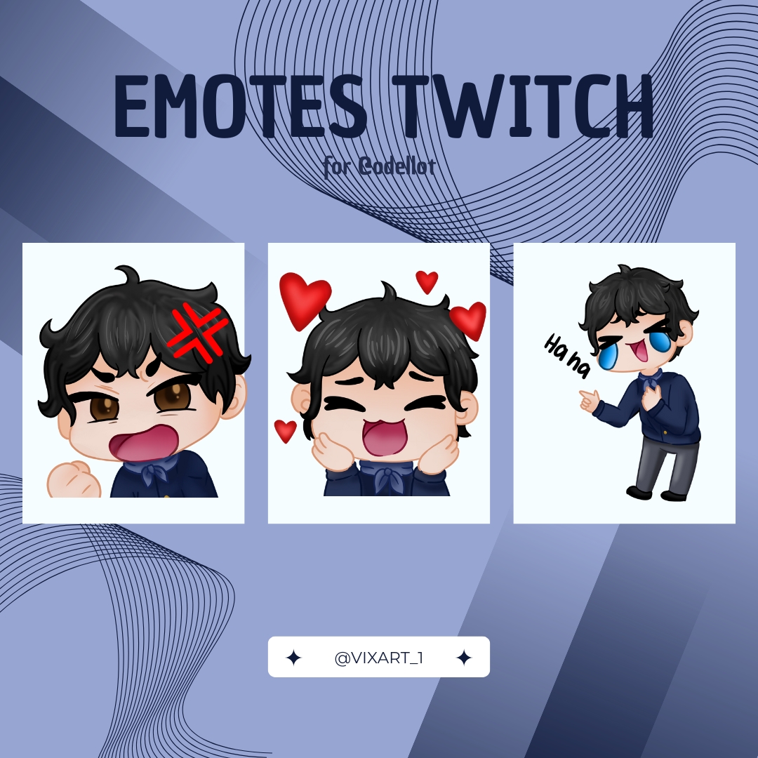 3 EMOTES
Para odellott (en instagram)! Muchas gracias por la confianza <3
.
.
.
.
#emotes #commission #digitalart #TwitchStreamers