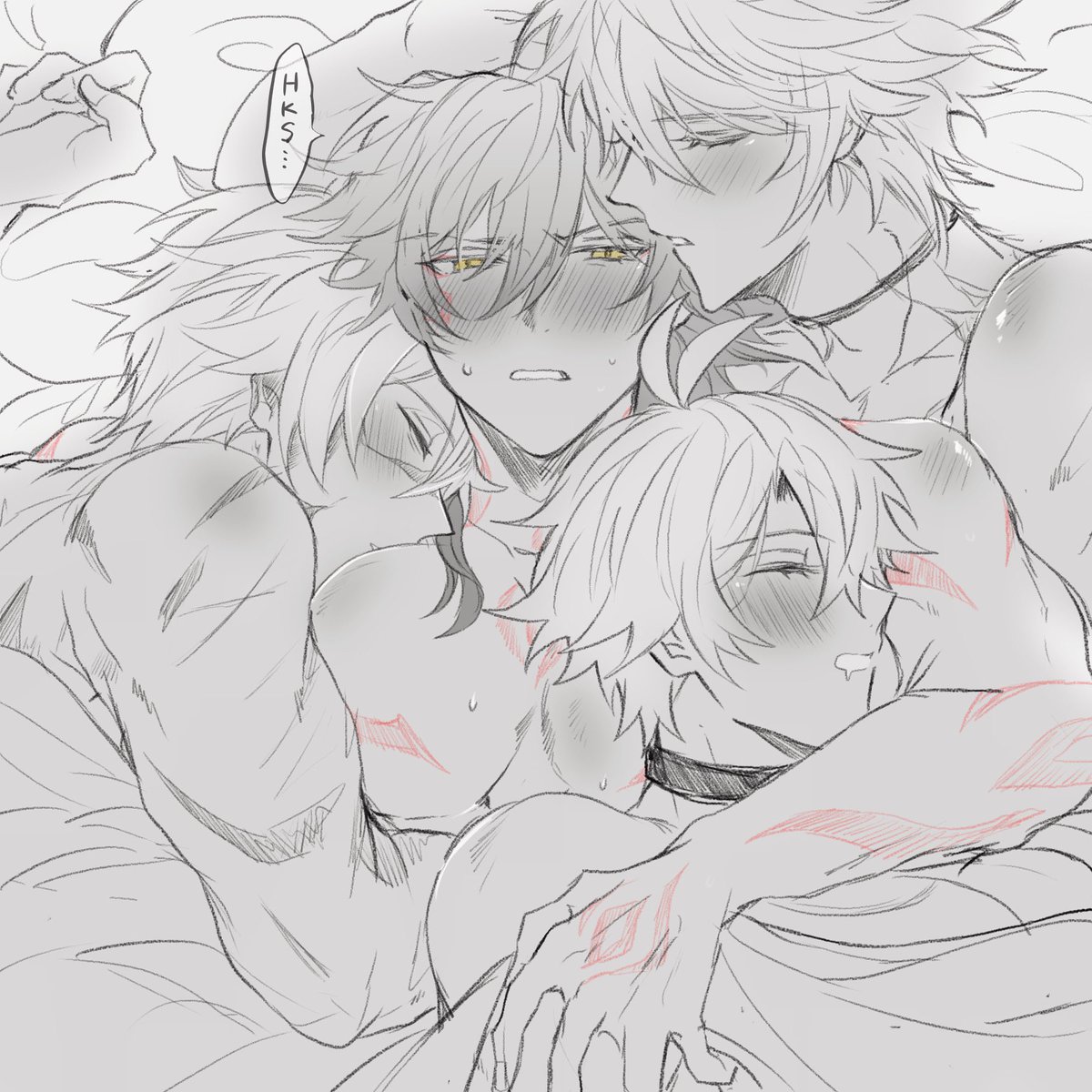 MeshiAu79187's tweet image. ☀️🌙🌗×🍷　4Pファイモス
むぎゅむぎゅ