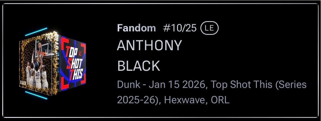 <a href="/ChewieWoolf/">ChewieWoolf | Kingdom</a> n I are hosting a HOLO Box Break on <a href="/collctn_connctn/">Collectin & Connectin</a>!👀 We'll be giving away a Break Spot, <a href="/NBATopShot/">NBA Top Shot</a> Packs n this Epic Moment from <a href="/TopShotBETA/">$BETA</a> LIVE!🔥
For a chance to win a spot in the break:
✅Like+RP
✅Comment TS👇
✅Dont miss the Stream! Its gonna be a Blast!🚀