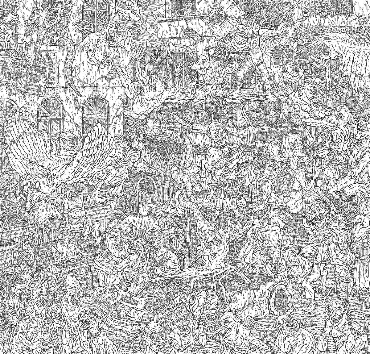 Haven't been around for a little while but now I'm back with the first part of a new chaotic digital ink series I've been working on for quite some time... 

Chaos Avenue: Part One

Now live on <a href="/SuperRare/">SuperRare</a> !

ENJOY!
🔻🔻🔻