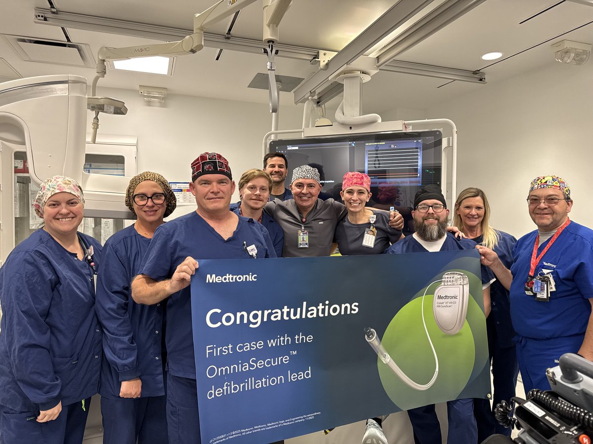 conwaymed's tweet image. A regional first at CMC! 🎉

Our Cath Lab team implanted the OmniaSecure ICD lead—the world's smallest defibrillation lead. We're proud to be first in the region to offer this groundbreaking cardiac technology!

Congrats to our team! 💙
#CMC #CardiacCare
