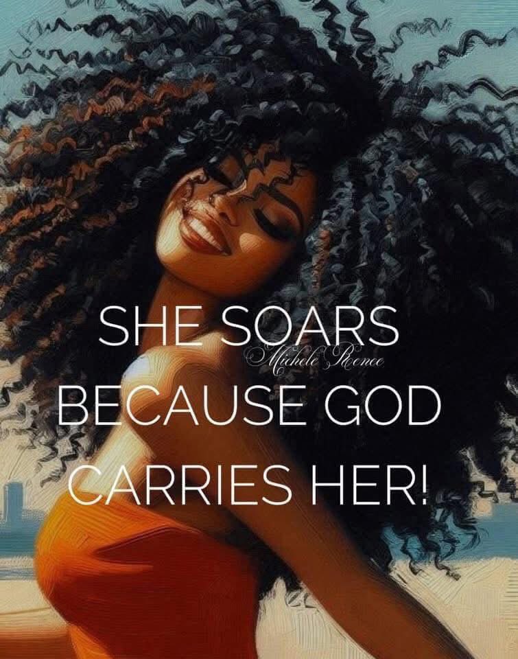 AuthorJoeNBrown's tweet image. #HairWeGo. Wearing my crown 👑 with pride 🤎. She soars because GOD carries her!